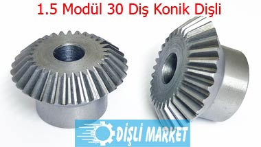 1.5 Modül 30 Diş Konik Dişli