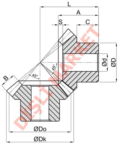 Konik Dişli Ölçüleri Konik Dişli Ölçüleri