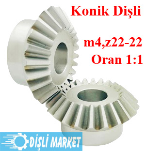 4 Modül 22 Diş Konik Dişli