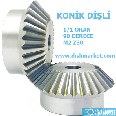 2 Modül 30 Diş Konik Dişli